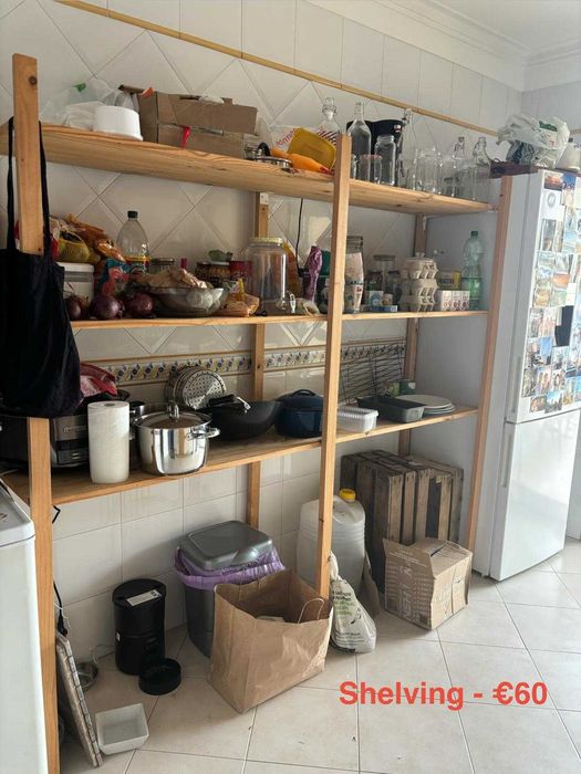 Estante de apoio a cozinha