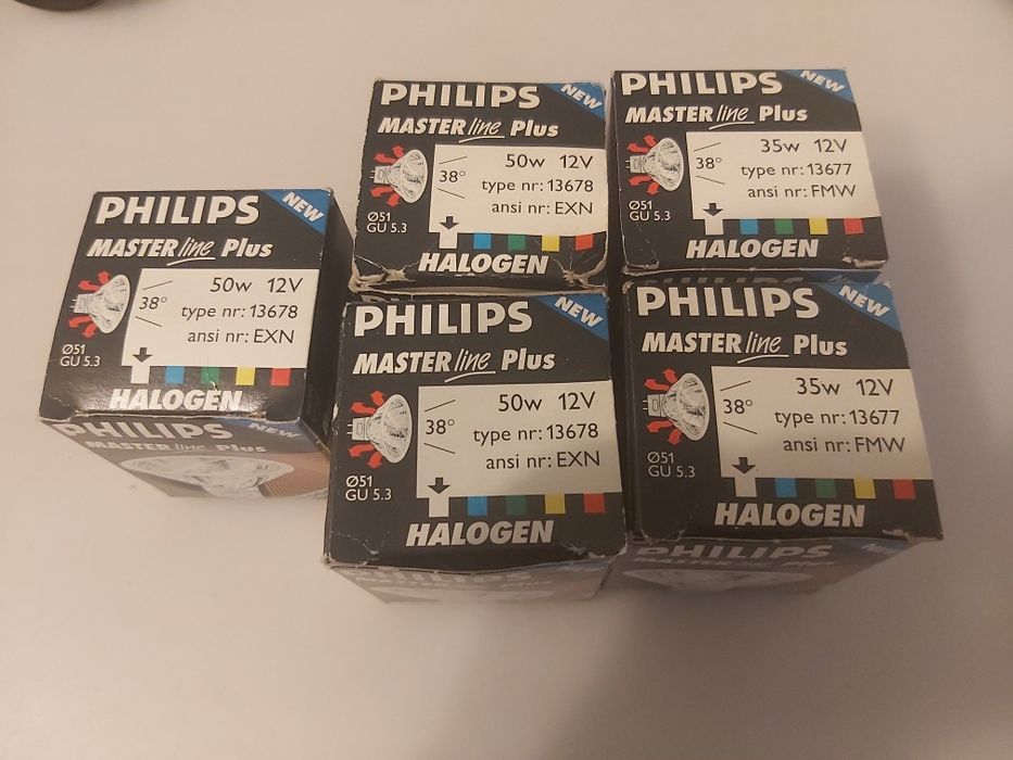 Philips halogen 50W i 35W 12V 38 st.Nowe