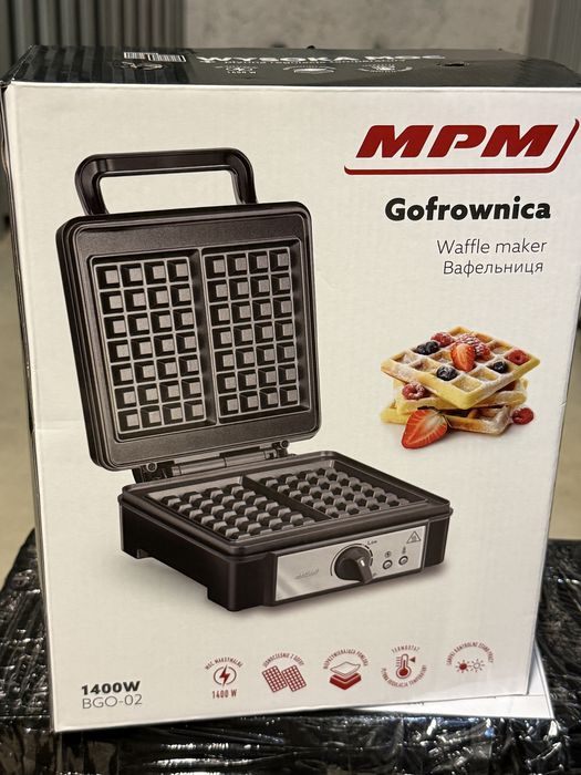 Gofrownica MPM BGO-02  1400W Regulacja temperatury, paragon,  Wrocław