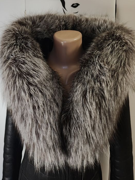 Дублянка з хутром чорнобурки