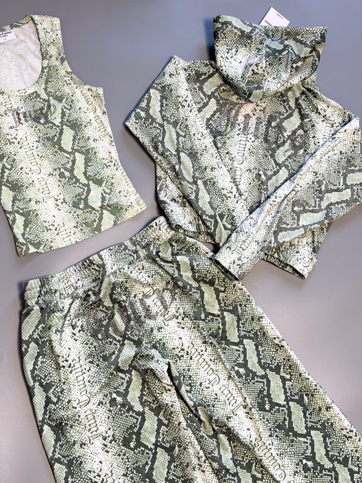 Велюровий костюм Juicy Couture оригінал оверсайз розмір Xs, S принт змія