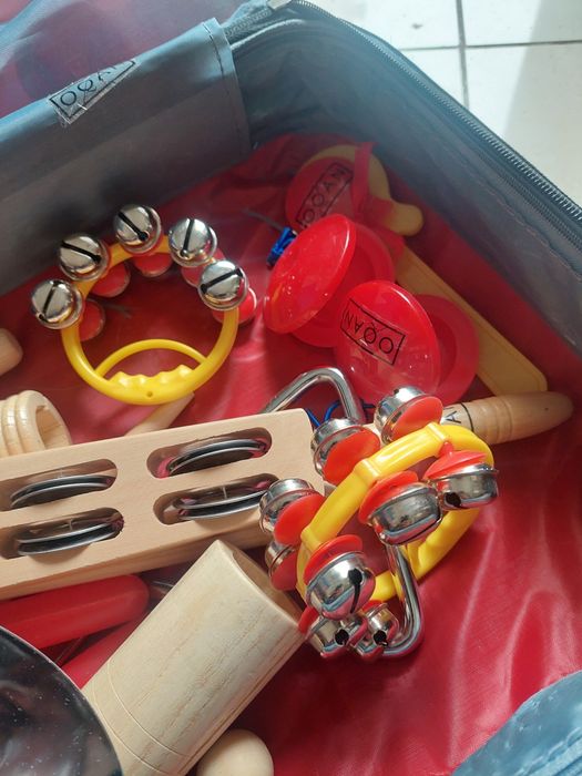 Conjunto instrumentos musicais de percussão