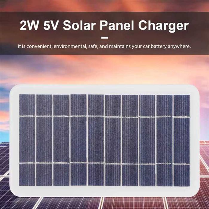 Painel solar de 2w 5w com usb , carregamento Telemóveis , baterias,etc