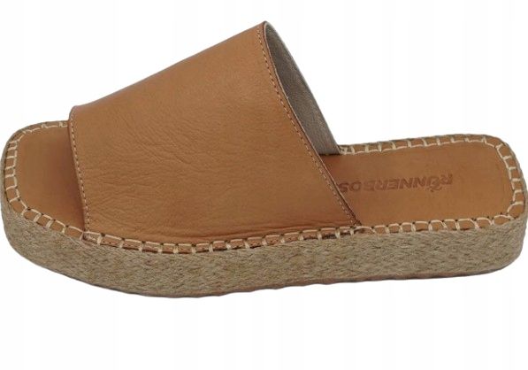 Runnerboss brązowe espadryle damskie na płaskim obcasie 36 1j_a