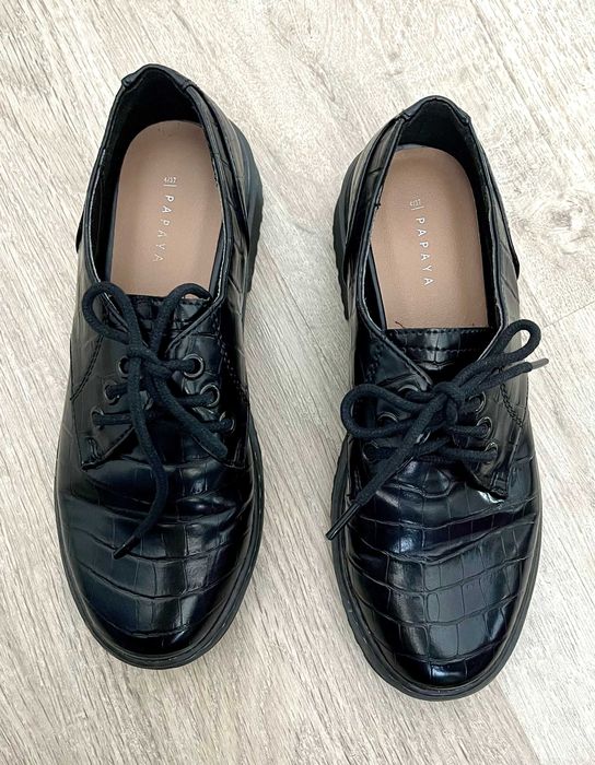 Жіночі шкіряні туфлі-дербі (оксфорди) PAPAYA 37 розмір (23,5 см)