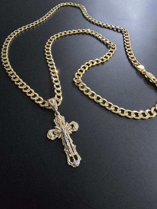 Nowy złoty Łańcuszek Pancerka Pr. 585 14K