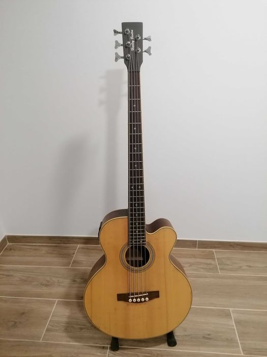 Guitarra baixo eletroacústica Harley Benton 5 cordas
