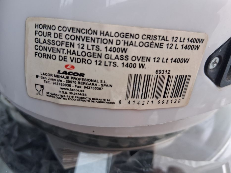 Forno Halogênio Lacor 12L 1400W Elétrico

slide 1 de 7

makro.pt