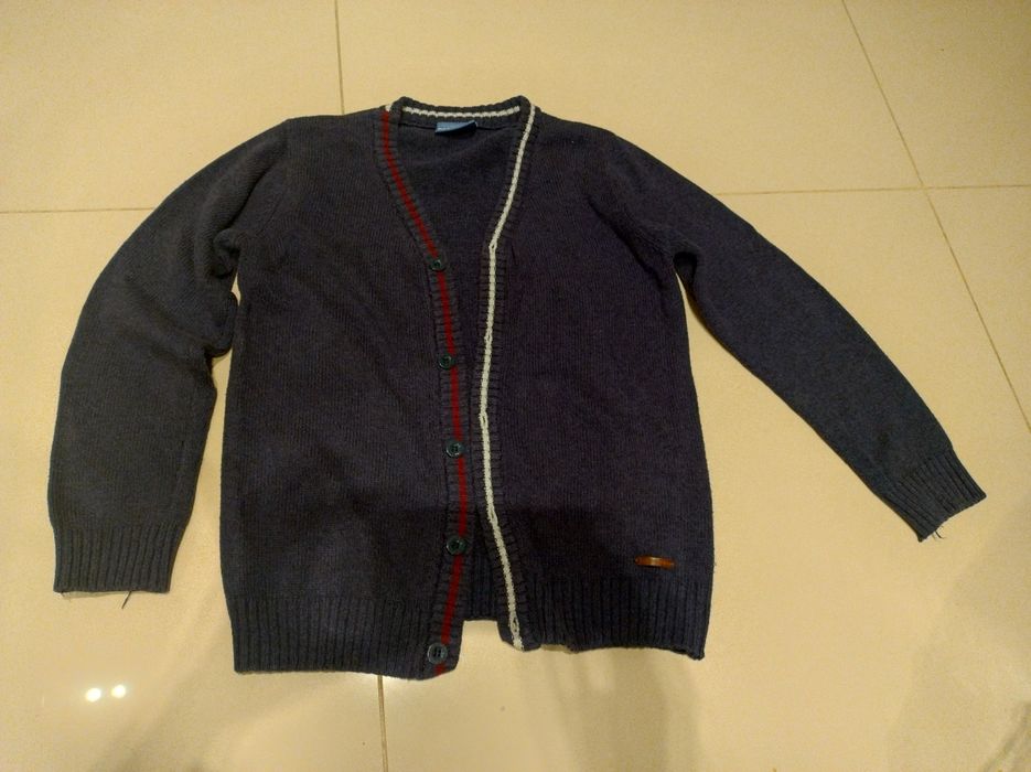 Cocodrillo granatowy sweter galowy dla chłopca 134