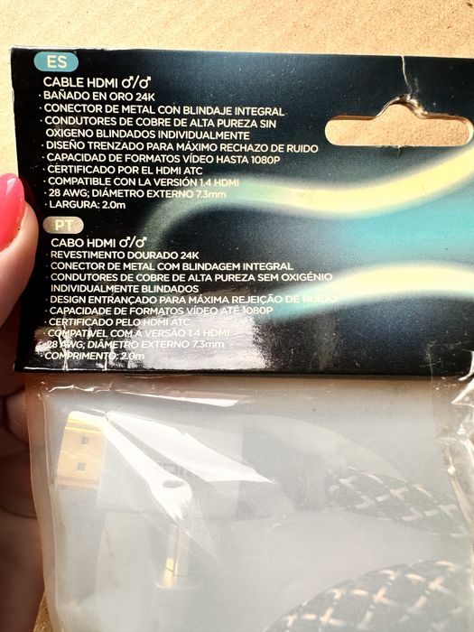 Cabo HDMI Mitsai Pro 24K Gold c 2 mt