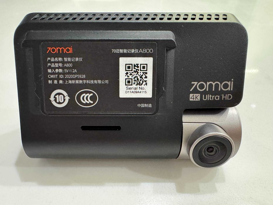 Автомобільний відеореєстратор 4K Xiaomi 70mai Dash Cam A800 + карта пам'яті