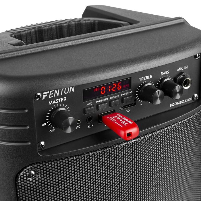 Mały głośnik bezprzewodowy bluetooth/USB+Mikrofon Fenton BoomBox 300