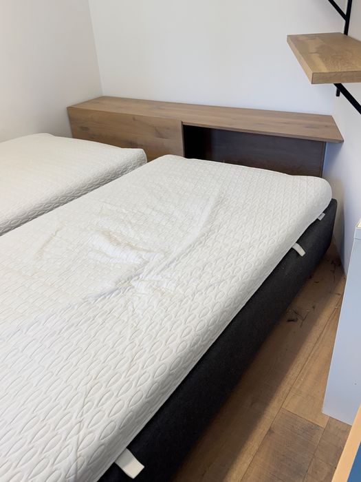 ŁÓŻKO NAP POJEDYNCZE 100x200 cm z materacem i stelarzem (dwie sztuki)