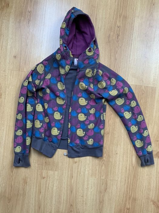 Bluza na zamek w kolorowe wzory