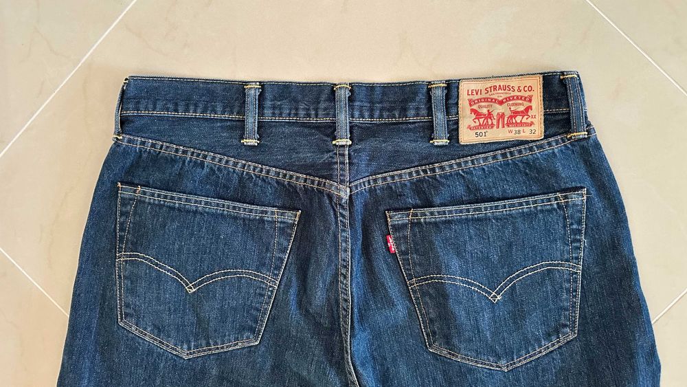 Levis 501 38/32 Spodnie Piękne