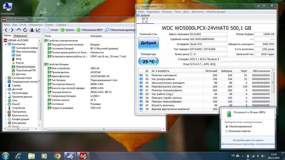 Швидкий ноутбук Asus_Потужний Intel Core i3 (4 х 2.4 ГГц)_4 ГБ_500 ГБ.