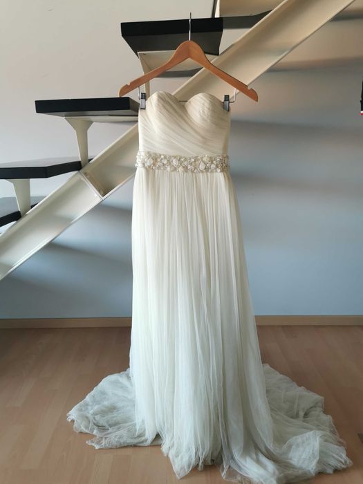 Vestido noiva tule seda San patrick