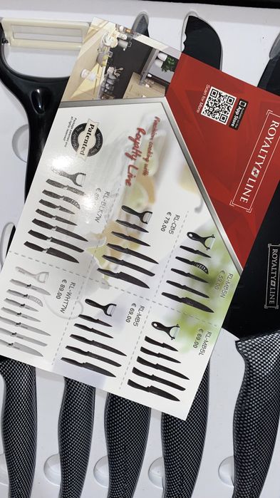 NOWY komplet,  zestaw noży Royalty Line RL-CB 5