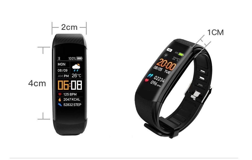Smartwatch GIEWONT Czarno Granatowy 2 Paski GW200-6