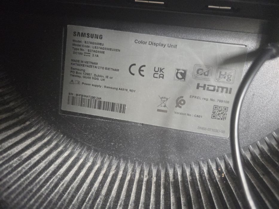 Monitor samsung S27AG550EU