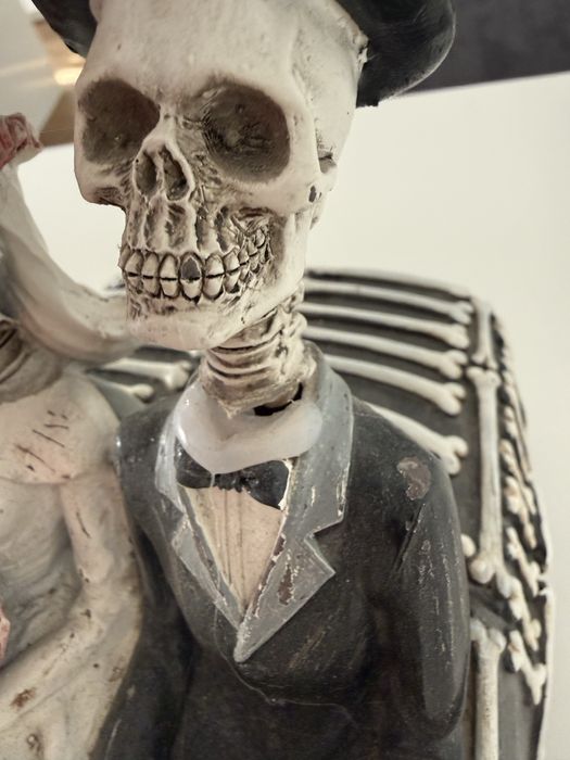 Figurka ślubna szkielety – gotycki ślub, Día de los Muertos, dekoracja