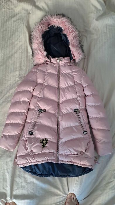 Kurtka zimowa dla dziewczynki 146-152 różowa. SPEED.A