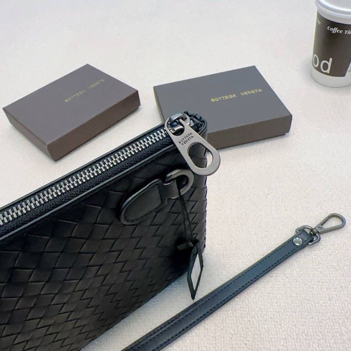 Чоловіча шкіряна сумка клатч Bottega Veneta косметичка клатч мужской