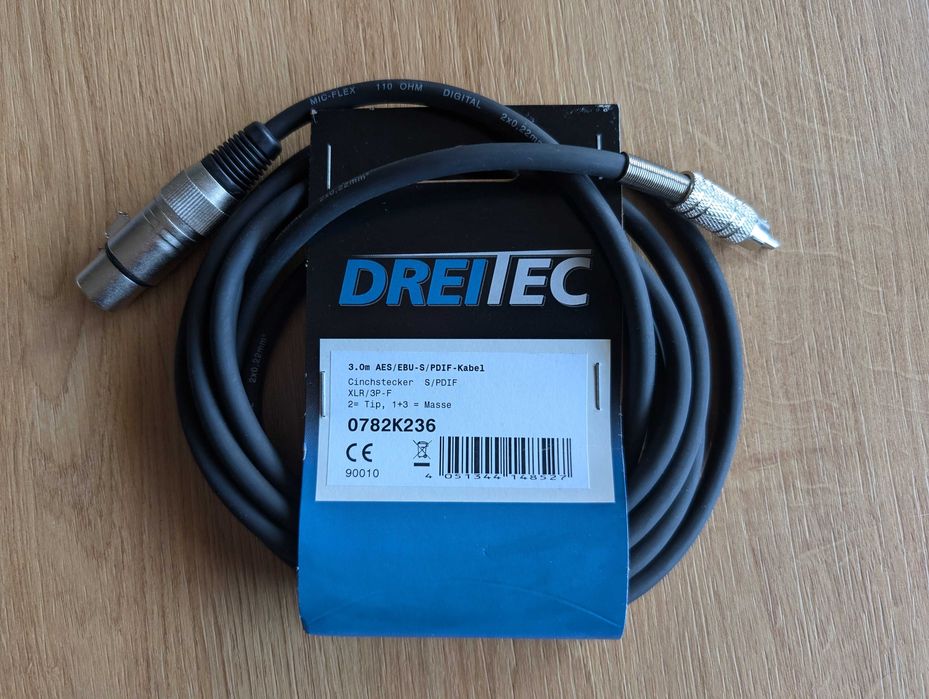 Kabel/przejściówka AES/EBU SPDIF np do helix LT