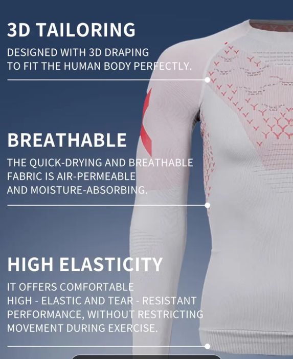 Męska kompresyjna koszulka termiczna L