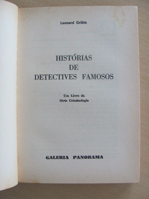 Histórias de Detectives Famosos de Leonard Grible