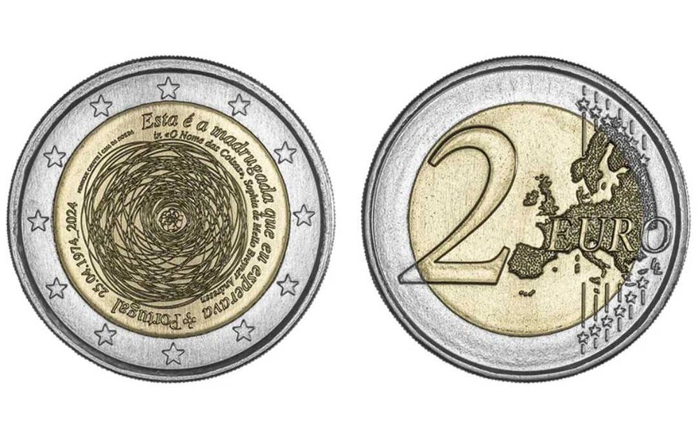 Moeda 2€comemorativa do 25 de Abril