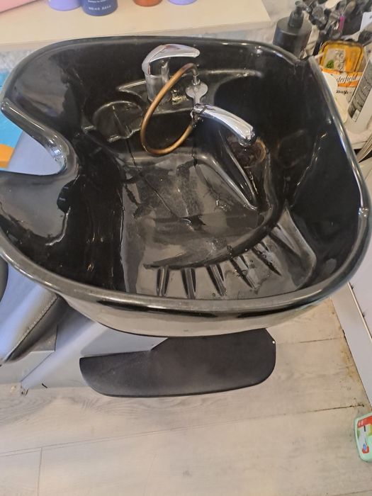 Rampa de lavagem de cabeleireira