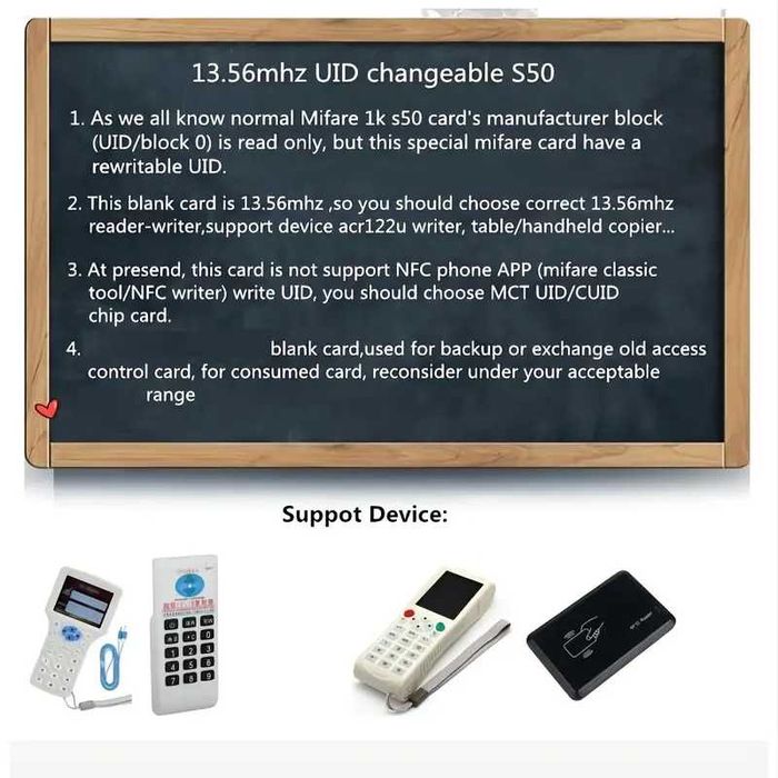 12 sztuk niebieski brelok tag NFC UID karta RFID 13,56 MHz