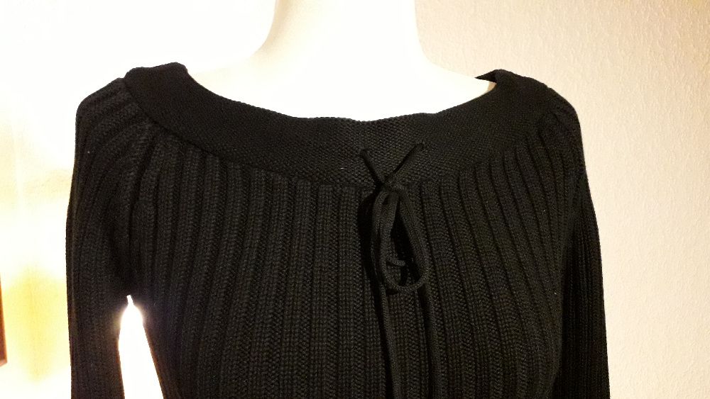 Camisola Preta em Malha. Tam M