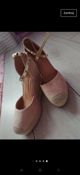 Espadryle na koturnie