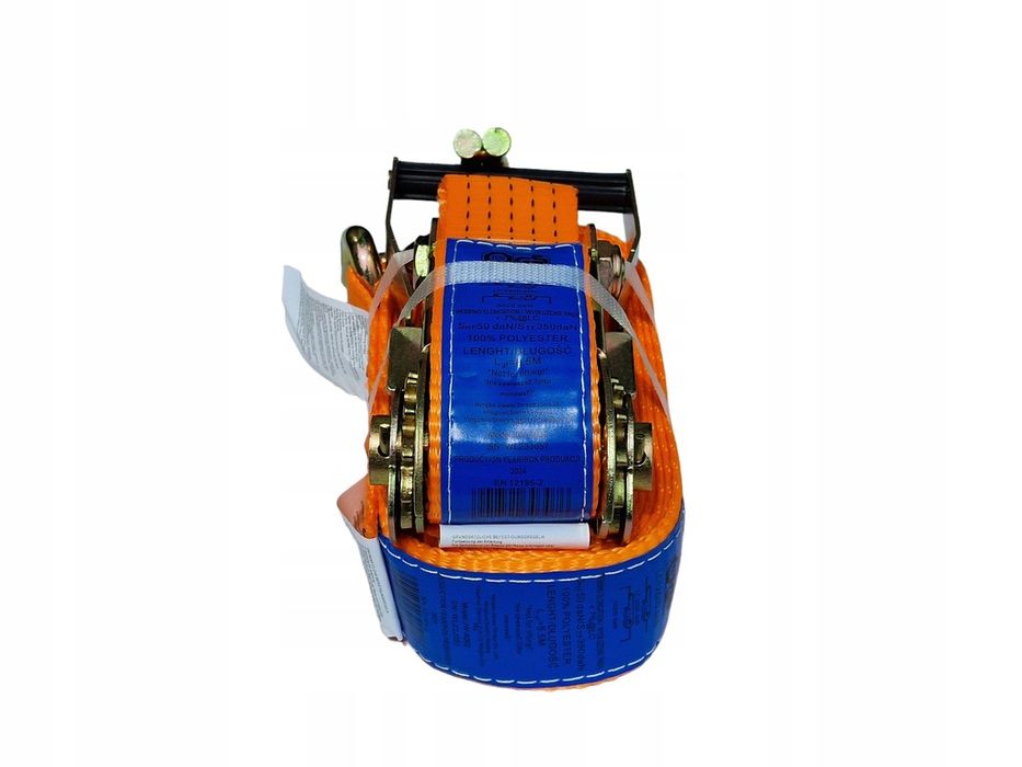 Pas transportowy 5t 50mm 8m TUV GS Atest z napinaczem (komplet)