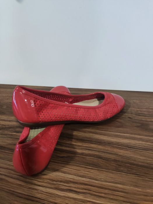 Piękne czerwone baleriny
