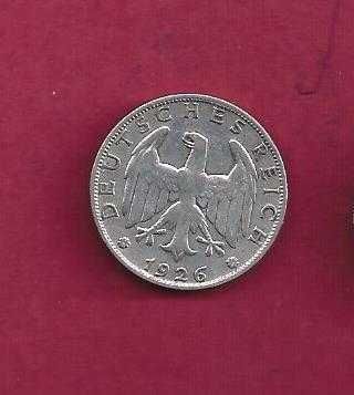 ALEMANHA  1 REICHS  Mark  1926     Prata