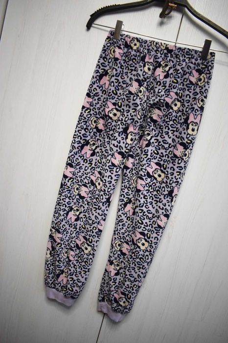 Spodnie piżama 134 140 Myszka Minnie dresowe welurowe dresy wygodne