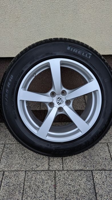 Felgi Porsche 18 Macan 5x112 opony całoroczne Pirelli