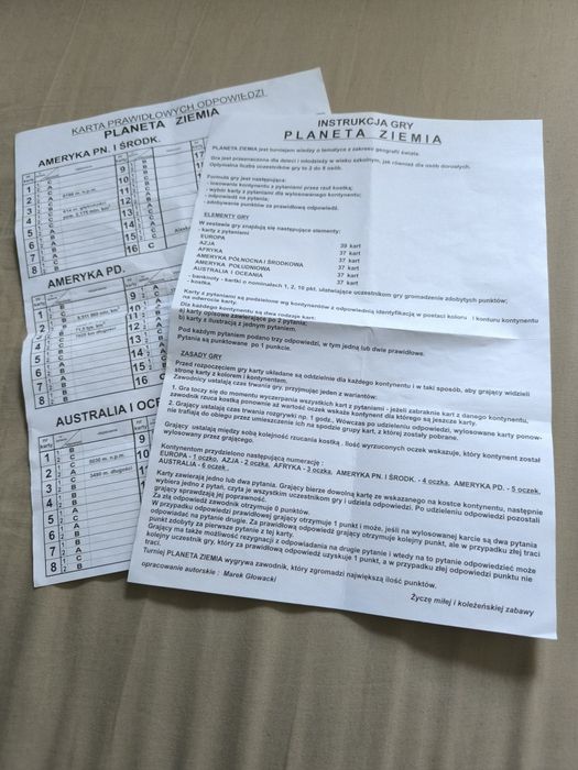 Gra planszowa Planeta Ziemia