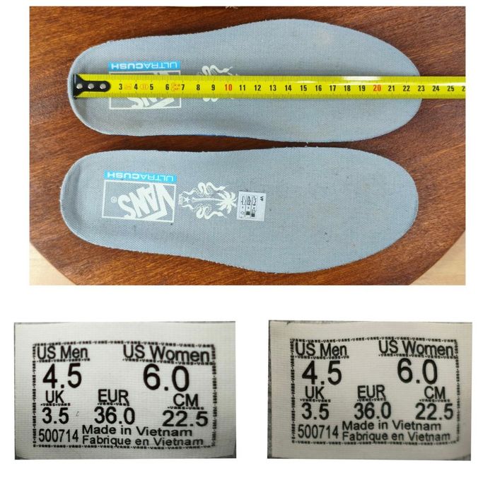 Buty Trampki r. 36 Vans UltraCush z haftowaną palmą na pięcie damskie canvas