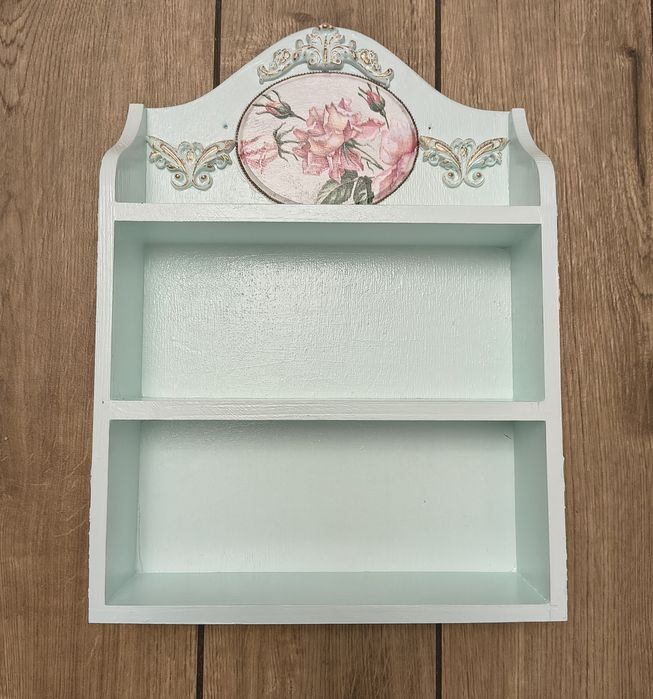 Półka decoupage dekoracja wnętrz