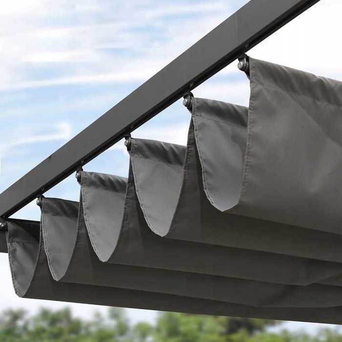 PURPLE LEAF Metalowy pawilon ogrodowy, pergola, 300 x 365 cm