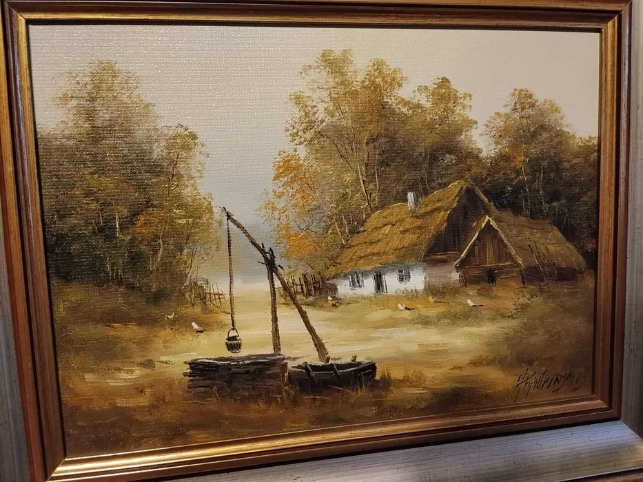 Stare obrazy w pięknej ramie