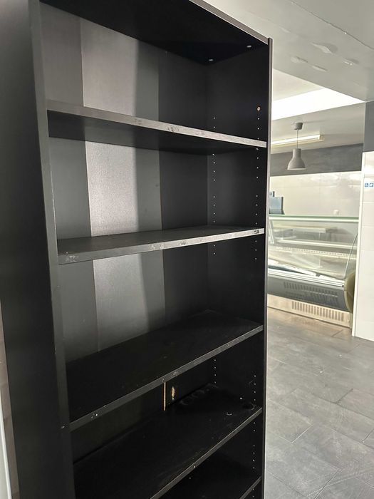 Estante IKEA preta 6 prateleiras – 28x80x202 cm