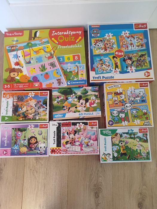 Puzzle 3+, interaktywny quiz clementoni