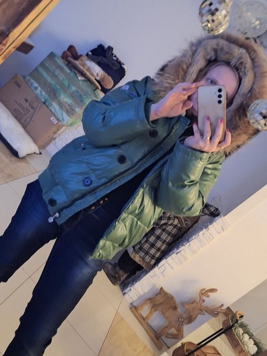 Sprzedam kurtka zima kaczy puch pierze Moncler oryginalna L XL jenot