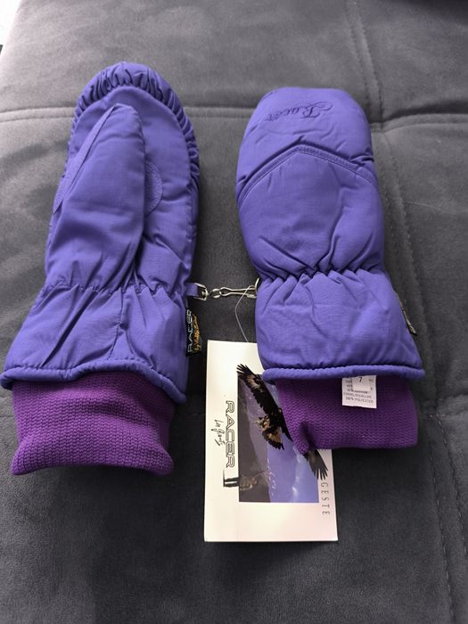 Nowe rękawice zimowe wodoodporne jednopalczaste rozmiar 7 dla dzieci