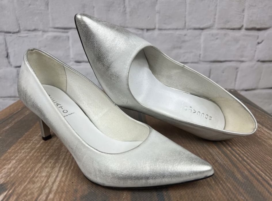 Boccato Srebrne szpilki rozm 36